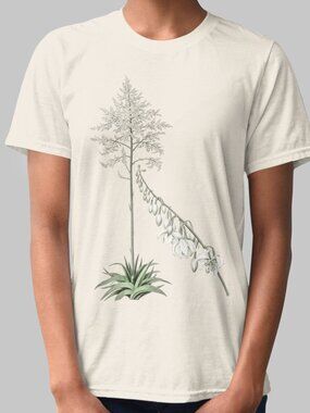 Giant Cabuya Vintage Floral Print Short Sleeve Graphic Tee T-shirt S-XXL